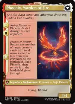 x1 Joshua Phoenix's Dominant / Phoenix Warden Fire FIN Final Fantasy MTG 229 1x - Image 2