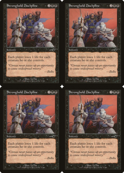 MTG Stronghold Discipline C Nemesis 73 NM 4X Playset Normal Magic - Image 1