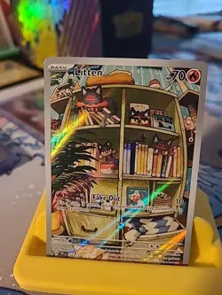 Pokemon TCG Litten Full Art Holo Card 167/162 NM/M Condition - Image 2