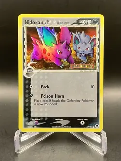 Nidoran M [Delta Species] 57/101 EX Dragon Frontiers Stamped Holo Pokemon TCG - Image 1