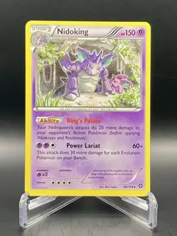 Nidoking 45/114 XY Steam Siege Rare Pokemon TCG MP/LP - Image 1