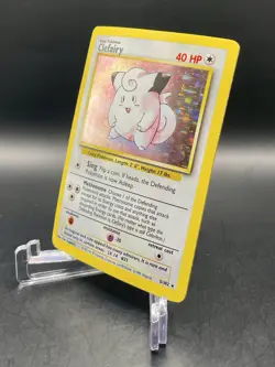 Clefairy 5/102 Base Set Unlimited (1999) Holo Rare Vintage WOTC Pokemon TCG - Image 2