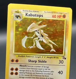 Kabutops 9/62 Fossil Set Unlimited (1999) Holo Rare Vintage WOTC Pokemon TCG - Image 5