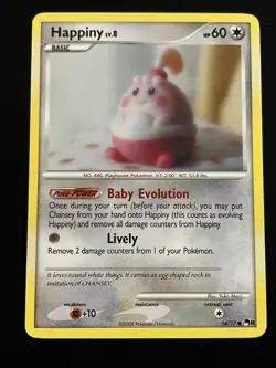 Happiny - 14/17 - Pokemon Pop Series 8 Holo Card NM - Image 1