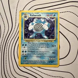 Poliwrath 13/102 - Base Set Holo - Vintage Pokemon TCG - HP - Image 1
