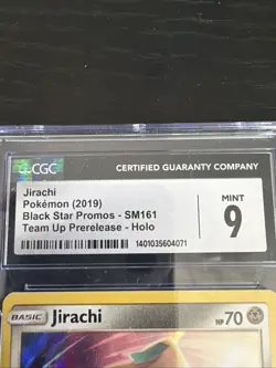 Pokemon Jirachi Team Up Holo Promo SM161 CGC 9 Mint - Image 4