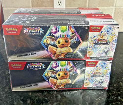 Pokemon TCG Sam’s Club Prismatic Evolutions Surprise Box & Booster Bundle 2-Pack - Image 1
