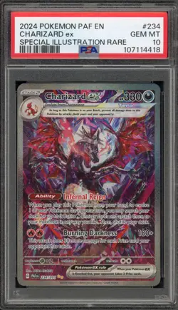 Pokemon Charizard ex Paldean Fates Special Illustration Rare #234 PSA 10 - Image 1