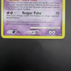 2008 Dusknoir DP33 Pokemon Diamond and Pearl Holo Near Mint - Image 3