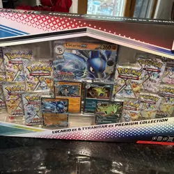 Pokemon TCG Prismatic Evolutions Lucario & Tyranitar ex Collection Box - Image 3
