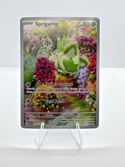 Pokemon Sprigatito 196/193 SV02 Paldea Evolved Illustration Rare Full Art Holo - Image 1