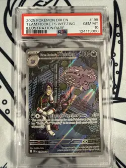 Pokemon TCG Team Rockets Weezing Destined Rivals 199/182 PSA 10 - Image 1