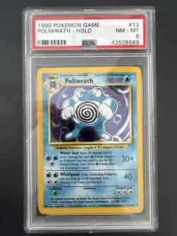 1999 Pokemon Game Poliwrath Holo Nm-Mt 8 - Image 1
