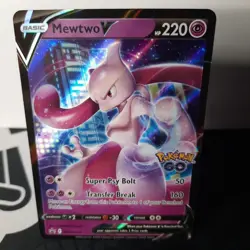 Pokemon TCG Mewtwo V SWSH Black Star Promos SWSH223 Holo Promo - Image 1