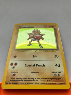 Pokemon Hitmonchan Base Set Holo 1999 WotC Englisch Near Mint - Image 3