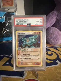 2004 Pokemon Ex Machamp Holo Hidden Legends PSA 10 GEM MT (POP 36) - Image 2