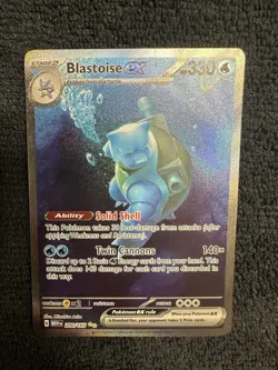 Pokemon TCG Blastoise EX Sir 200/165 Scarlet & Violet 151 - Image 1