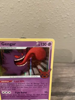 Gengar 057/198 Holo Trick or Trade BOOster 2022 Halloween Pokemon TCG NM! - Image 3