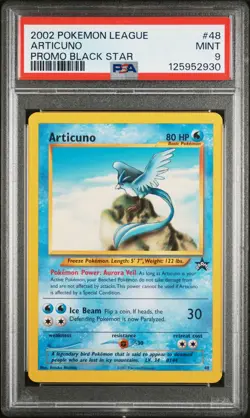 2002 POKEMON LEAGUE PROMO BLACK STAR #48 ARTICUNO PSA 9 - Image 1