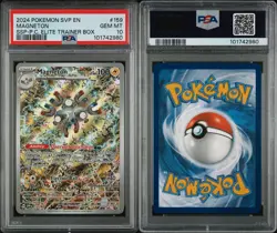 2024 Magneton 159 Pokemon Surging Sparks ETB Promo Pokemon Center PSA 10 - Image 1