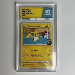 Pokemon Pikachu on the Ball 001/005 Futsal Promo Ace 10 - Image 1