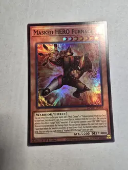 MZMU-EN015 Masked HERO Furnace Super Rare YuGiOh! NEW - Image 1