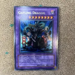 YUGIOH GATLING DRAGON ULTRA RARE 1ST EDITION EXCELLENT FET-EN035 - Image 1