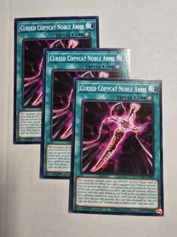3x Cursed Copycat Noble Arms 1st Edition Common DOOD-EN082 Yu-Gi-Oh! - Image 1