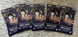 Lot of (5) - One Piece Romance Dawn English OP-01 Sleeved Blisters Booster Packs 811039038229 - Image 1