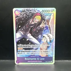 Rosinante & Law EB04-038 Super Rare The Azure Sea's Seven One Piece Mint NM - Image 1