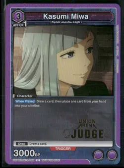Kasumi Miwa JJK-3-028 Judge Promo - Union Arena TCG Jujutsu Kaisen - Image 1