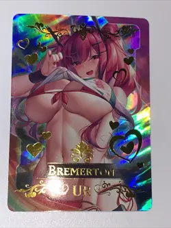 BREMERTON Azur Lane UR Goddess Story Anime Waifu Card Girl Foil Doujin - Image 1