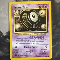 pokemon lot 9 cards, Vintage, rare, Neo Discovery Unknown-eevee-kabuto - Image 2