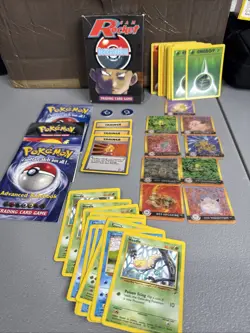 Vintage POKEMON Lot 90's Cards Energy Cards Manuals Mini Holos - Image 1