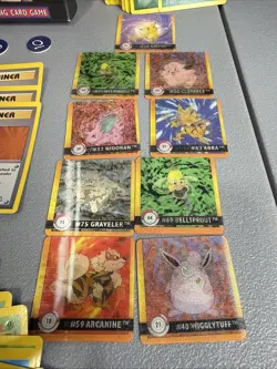 Vintage POKEMON Lot 90's Cards Energy Cards Manuals Mini Holos - Image 2