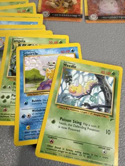 Vintage POKEMON Lot 90's Cards Energy Cards Manuals Mini Holos - Image 3