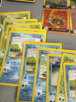 Vintage POKEMON Lot 90's Cards Energy Cards Manuals Mini Holos - Image 4