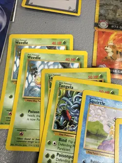 Vintage POKEMON Lot 90's Cards Energy Cards Manuals Mini Holos - Image 5