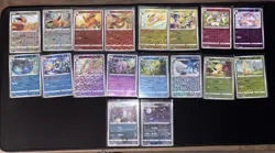 Pokemon TCG Rotary Holo Eevee Evolution (18 Card Set) Gem Pack Vol. 2 Chinese - Image 2
