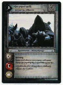 Lord of The Rings TCG - The Witch King Lord of Angmar Tengwar Elvish Card #1R237 - Image 1