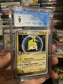 Pokemon EX Sandstorm 2003 Holo Raichu EX Card 98/100 - Image 1