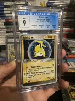 Pokemon EX Sandstorm 2003 Holo Raichu EX Card 98/100 - Image 3