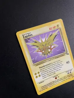 Zapdos | 15/62 | Fossil | Holo Box Error | Pokemon Card | LP - Image 2