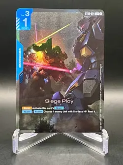 Siege Ploy ST02-014 C+ Flash of Radiance Textured Foil Gundam Card Game NM/M - Image 1