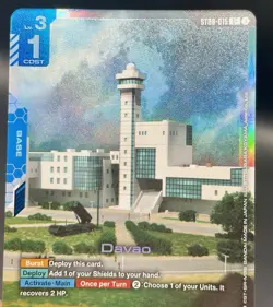 Davao ST08-015 C+ Flash of Radiance Textured Foil Gundam Card Game NM/M - Image 3