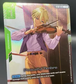 Peaceful Timbre ST02-013 C+ Wings of Advance Textured Foil Gundam Card Game NM/ - Image 3