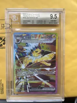 Pokemon TCG Prismatic Evolutions Jolteon ex SIR Holo 153/131 BGS 9.5 GEM MINT - Image 1
