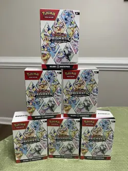 Prismatic Evolutions Pokemon TCG Booster Bundles New Factory Sealed Lot X 6 - Image 1