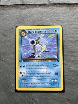 DARK BLASTOISE 1st Edition Non Holo Pokemon TCG Team Rocket - Image 1