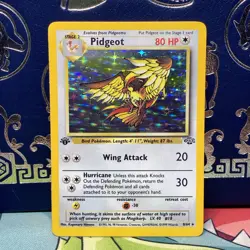 1999 Pokemon TCG Pidgeot Jungle 1st Edition Holo Rare 8/64 LP - Image 1